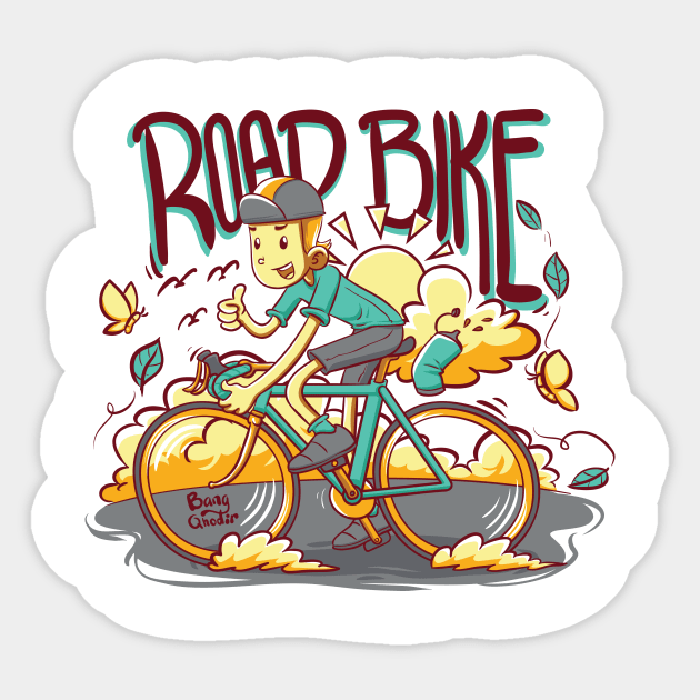 Sticker road cheap bike